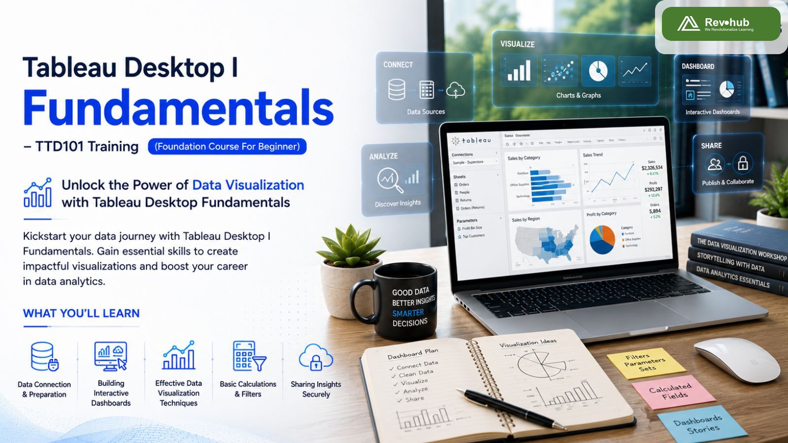 Tableau Desktop I Fundamentals – TTD101 Training (Foundation Course For Beginner)